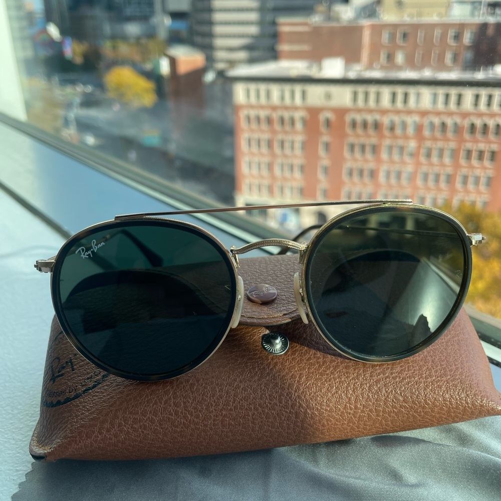 Never worn, Ray-Ban Round Double Bridge Glasses - Unisex